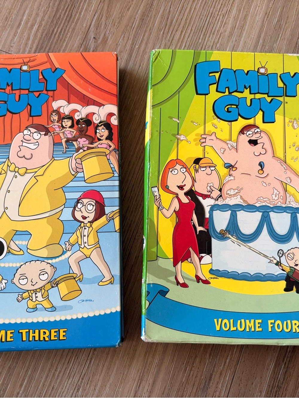 Family Guy DVD Box Set - Green and Blue Covers, Volumes Three & Four